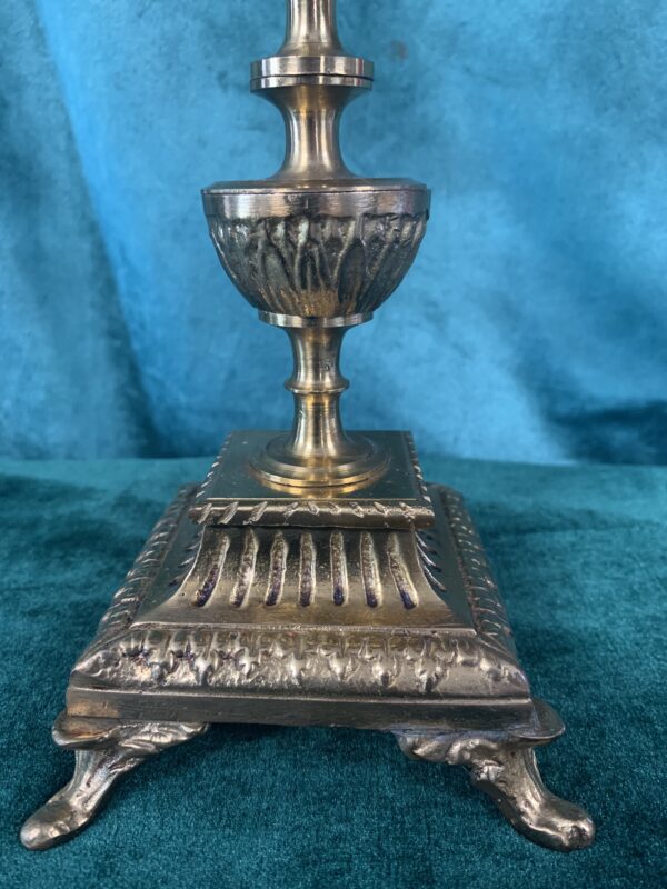 MARAVILLOSOS CANDELABROS DE FABRICACIÓN ESPAÑOLA EN BRONCE S.XIX ESTILO BARROCO - Imagen 6