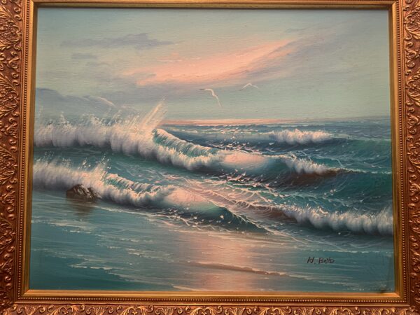 CUADRO; OLEO SOBRE LIENZO DEL ARTISTA KEITH L BOYD - Imagen 3
