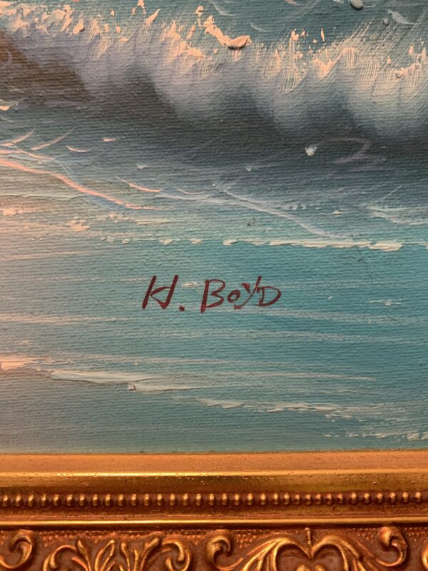 CUADRO; OLEO SOBRE LIENZO DEL ARTISTA KEITH L BOYD - Imagen 6