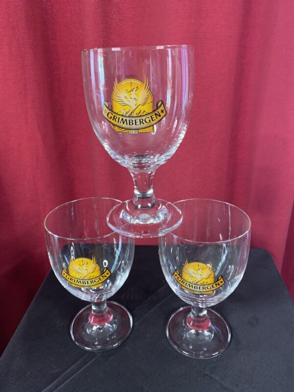 COPAS CALIZ CERVEZA GRIMBERGEN 33 CL AÑOS 90 - Imagen 2