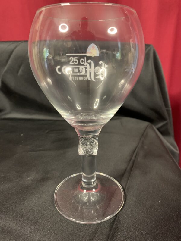 COPA CALIZ DE CERVEZA LEFFE 30 CL AÑOS 90 TALLADA EN EL PIE AÑOS 90 - Imagen 3