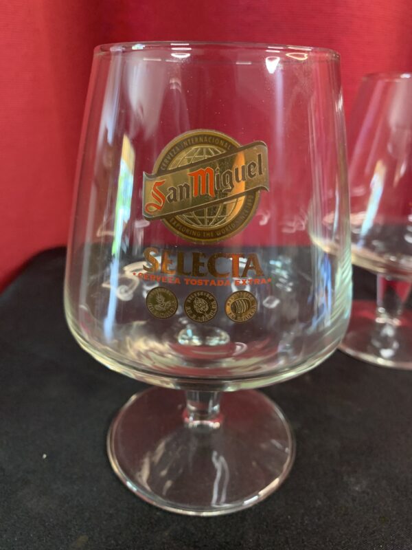 COPA CALIZ DE CERVEZA SAN MIGUEL SELECTA 33 CL AÑOS 00 - Imagen 3