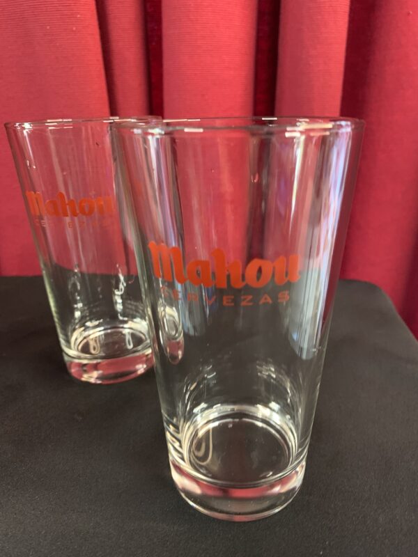 VASO CORTO MAHOU - 25 CL AÑOS 80