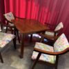 MESAS; GRAN CONJUNTO MESA Y 4 SILLAS AÑOS 70 - Imagen 3