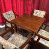 MESAS; GRAN CONJUNTO MESA Y 4 SILLAS AÑOS 70 - Imagen 7