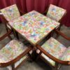 MESAS; GRAN CONJUNTO MESA Y 4 SILLAS AÑOS 70 - Imagen 14