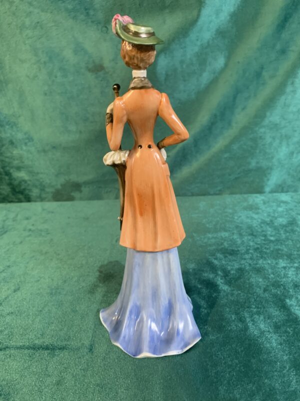 FIGURA; MUJER DE PASEO DE PORCELANAS GALOS PIEZA DESCATALOGADA - Imagen 5