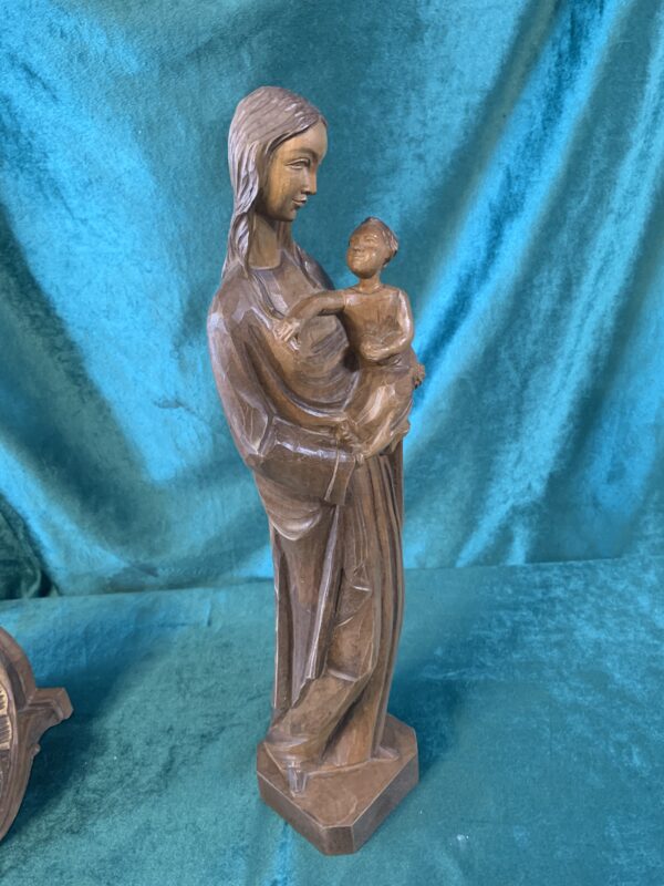 FIGURA; VIRGEN CON EL NIÑO EN JARRAS DE ARTESANIA DOURO - Imagen 7