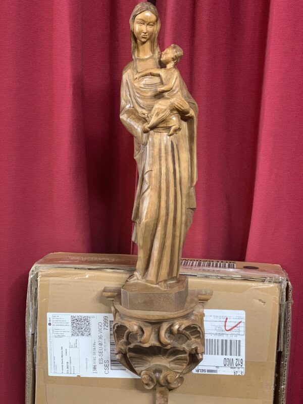 FIGURA; VIRGEN CON EL NIÑO EN JARRAS DE ARTESANIA DOURO - Imagen 12