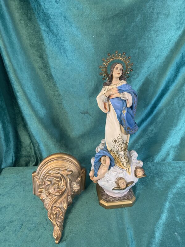 FIGURA; ASUNCIÓN DE LA VIRGEN ARTESANÍA EL ARTE CRISTIANO (OLOT) - Imagen 2