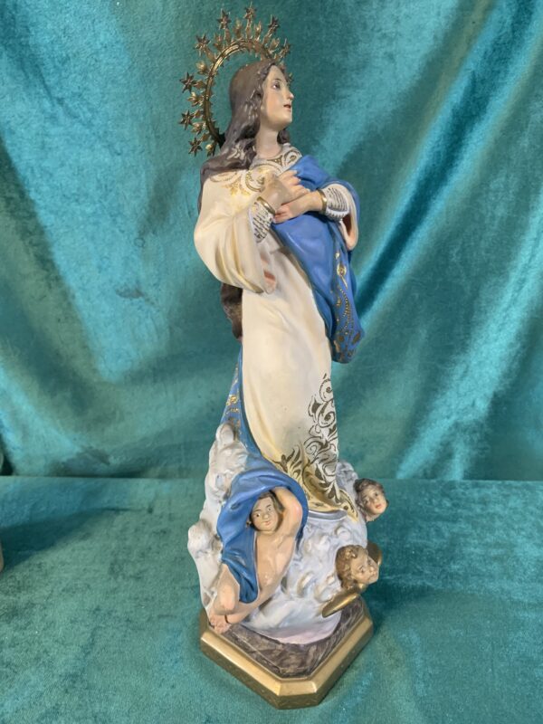 FIGURA; ASUNCIÓN DE LA VIRGEN ARTESANÍA EL ARTE CRISTIANO (OLOT) - Imagen 4