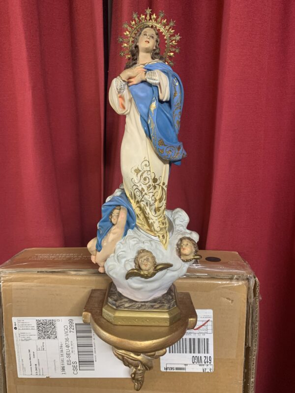 FIGURA; ASUNCIÓN DE LA VIRGEN ARTESANÍA EL ARTE CRISTIANO (OLOT) - Imagen 10