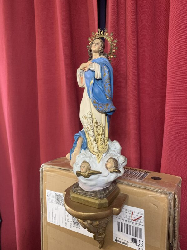 FIGURA; ASUNCIÓN DE LA VIRGEN ARTESANÍA EL ARTE CRISTIANO (OLOT) - Imagen 12