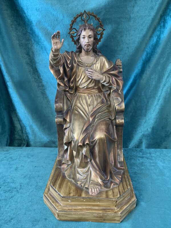FIGURA;  CRISTO REY ENTRONIZADO S.XVIII - Imagen 2