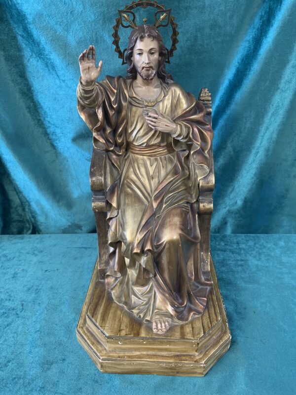 FIGURA;  CRISTO REY ENTRONIZADO S.XVIII