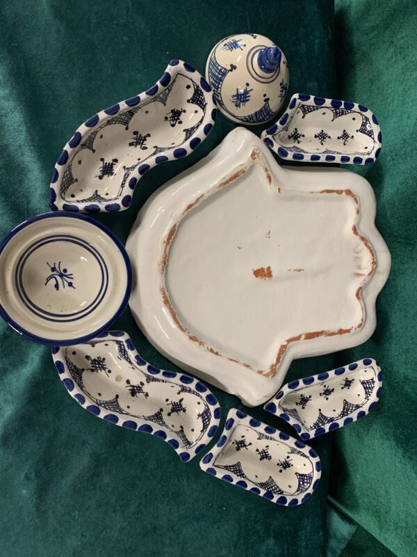 MANO DE FATIMA DE ARTESANIA MARROQUI BANDEJA PARA PINCHOS O TAPAS - Imagen 13