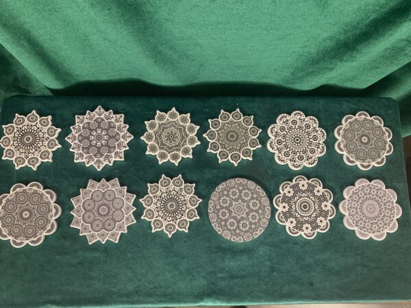 PRECIOSOS POSAVASOS DE PORCELANA , ARTESANÍA MARROQUÍ - Imagen 2