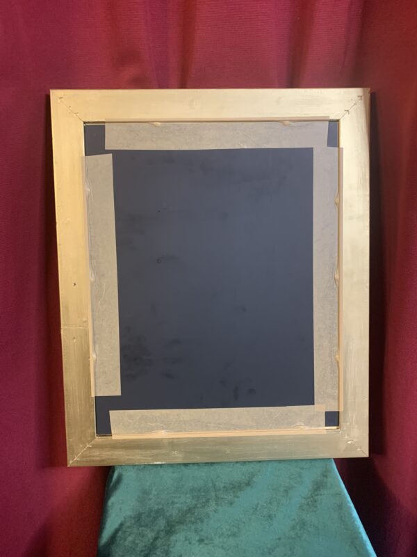 ESPEJO;  PLATA PREMIUM EN MOLDURA DE MADERA DECORADA EN BRONCE/ORO - Imagen 7