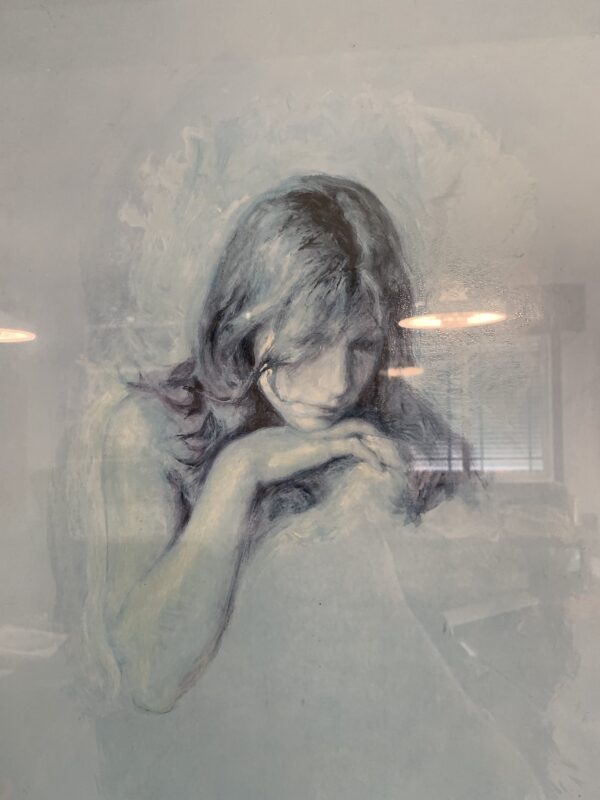 CUADRO; LITOGRAFIA DEL ARTISTA JOSE ROYO TITULADA ”PENSATIVA” - Imagen 6