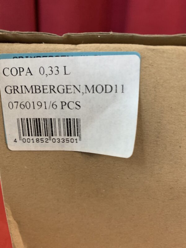 COPAS CALIZ CERVEZA GRIMBERGEN 33 CL AÑOS 90 - Imagen 10