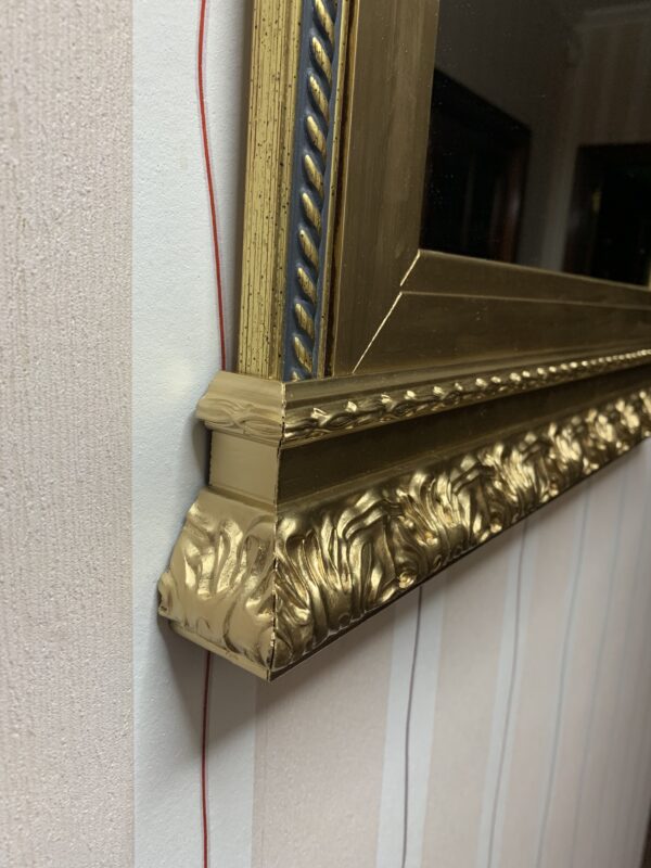 ESPEJO; ESTILO TABERNÁCULO, ESPEJO PLATA PREMIUM, MARCO DE MADERA - Imagen 5