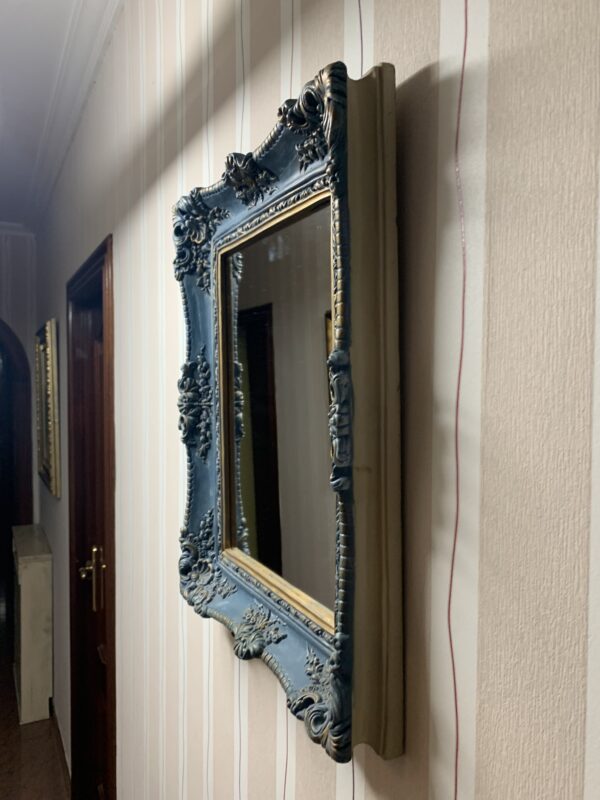 ESPEJO;  FRANCES DE ESTILO LUIS XV, ESPEJO PREMIUM EN MADERA MACIZA - Imagen 4