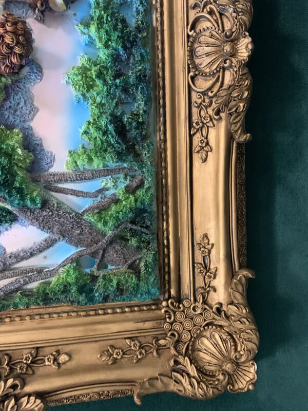 CUADRO SOBRE RELIEVE DE ESTILO ROCOCO EN PASTA - Imagen 7