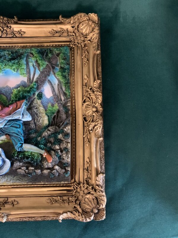 CUADRO SOBRE RELIEVE DE ESTILO ROCOCO EN PASTA - Imagen 12