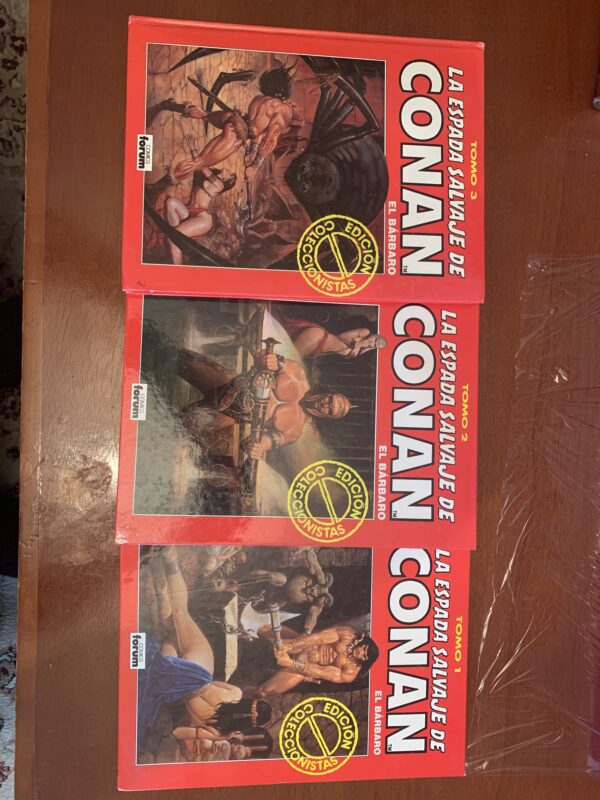 COMIC; COLECCIÓN LA ESPADA SALVAJE DE CONAN EDICIÓN COLECCIONISTA TAPAS ROJAS - Imagen 2