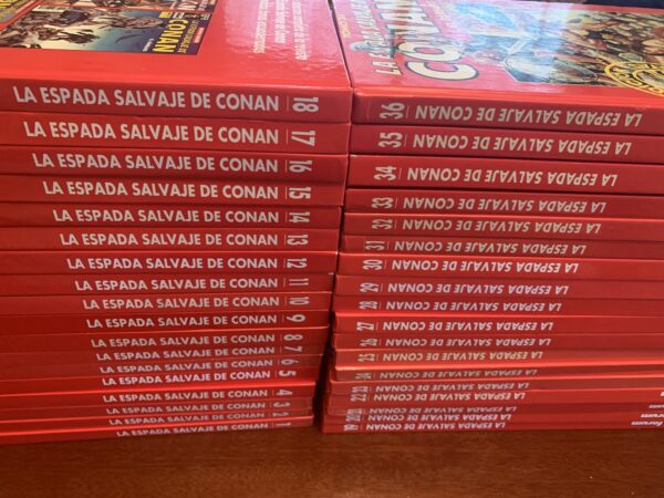 COMIC; COLECCIÓN LA ESPADA SALVAJE DE CONAN EDICIÓN COLECCIONISTA TAPAS ROJAS