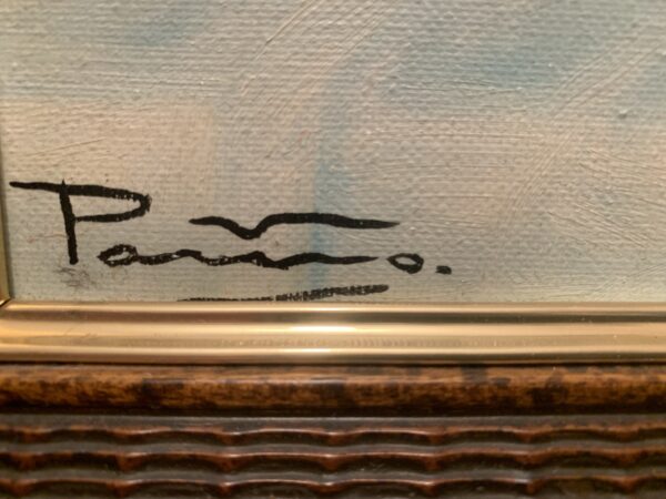 MARAVILLOSO CUADRO OLEO SOBRE LIENZO DE ESTILO IMPRESIONISTA FIRMADO ARTISTA NO CATALOGADO - Imagen 5