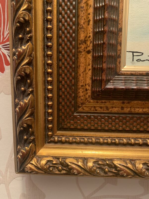 MARAVILLOSO CUADRO OLEO SOBRE LIENZO DE ESTILO IMPRESIONISTA FIRMADO ARTISTA NO CATALOGADO - Imagen 7
