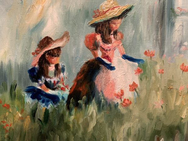 CUADRO,  OLEO SOBRE LIENZO ARTISTA RAMOS AÑOS 70 - Imagen 6