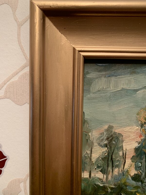 CUADRO AL OLEO SOBRE LIENZO DEL PINTOR E. COBOS DE ESTILO IMPRESIONISTA - Imagen 7