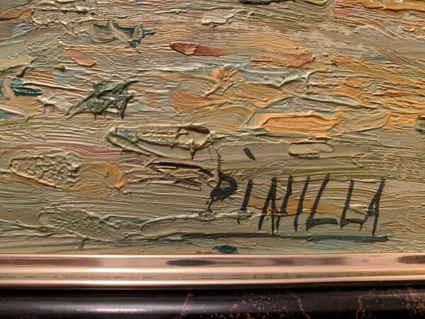 CUADRO;  OLEO SOBRE TABLA DEL ARTISTA PINILLA - Imagen 13