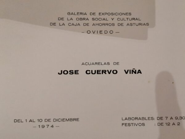 CUADRO ACUARELA DEL PINTOR JOSÉ CUERVO VIÑAS - Imagen 15
