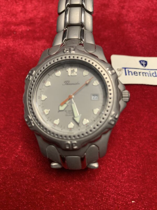 RELOJ; «THERMIDOR» HOMBRE TITANIO CON DOBLE CIERRE DE SEGURIDAD GRIS - Imagen 2