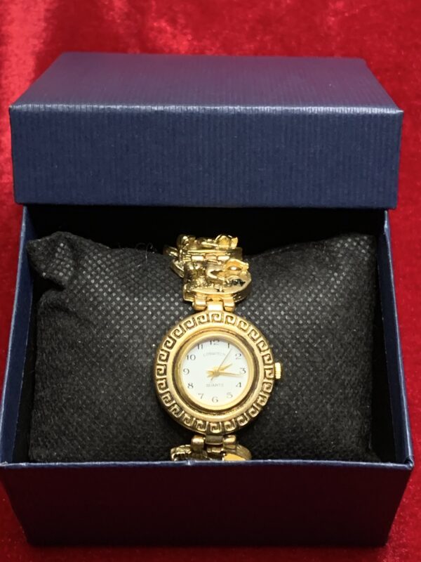 RELOJ;  «CASWATCH»  MUJER NUEVO DORADO DECORADO CON QUERUBINES - Imagen 8