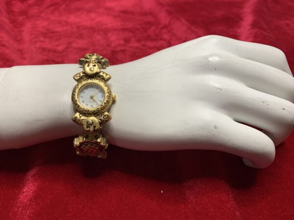 RELOJ;  «CASWATCH»  MUJER NUEVO DORADO DECORACIÓN SOL Y LUNA - Imagen 10