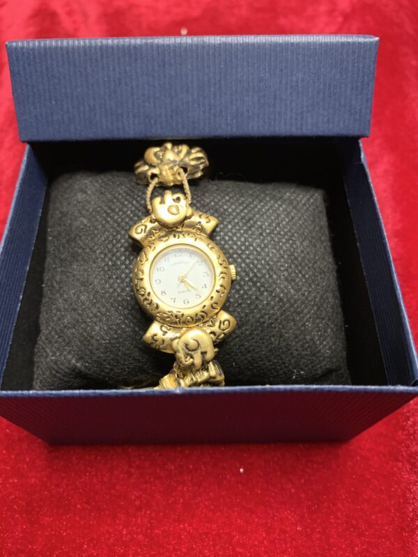 RELOJ;  «CASWATCH»  MUJER NUEVO DORADO DECORACIÓN SOL Y LUNA - Imagen 11