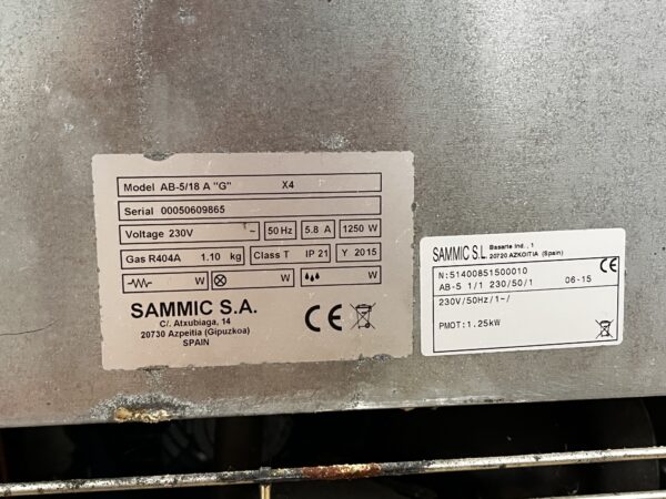 FRIO: ABATIDOR SAMMIC AB 5/18 COMO NUEVO. - Imagen 8