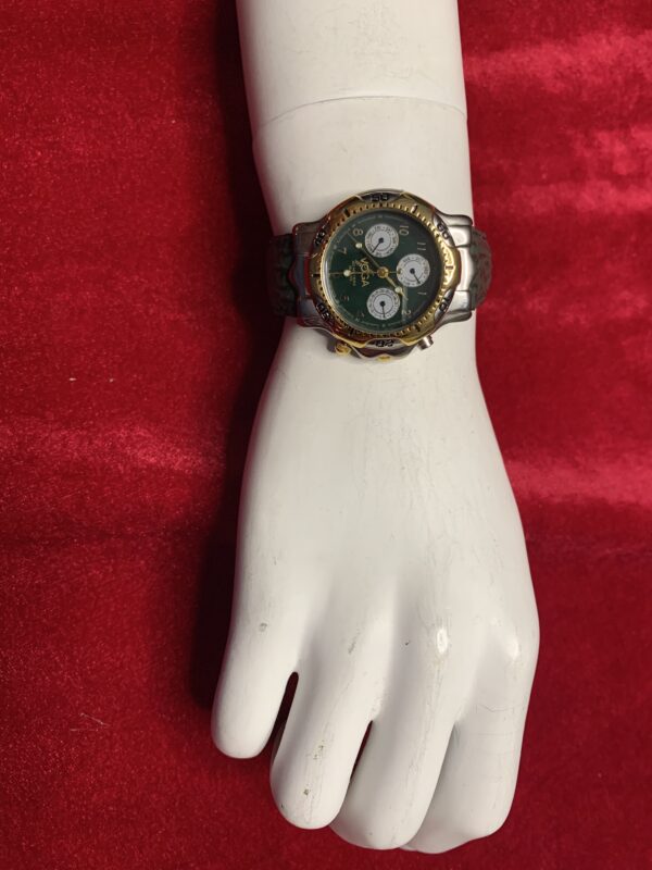 RELOJ; «VOGA» HOMBRE NUEVO CON DIAL GIRATORIO CHAPADO EN ORO - Imagen 2