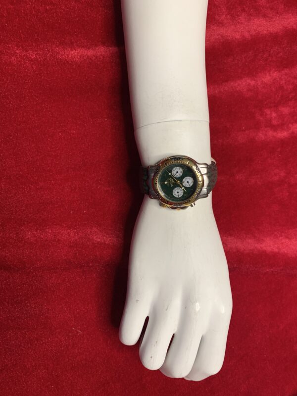 RELOJ; «VOGA» HOMBRE NUEVO CON DIAL GIRATORIO CHAPADO EN ORO - Imagen 4