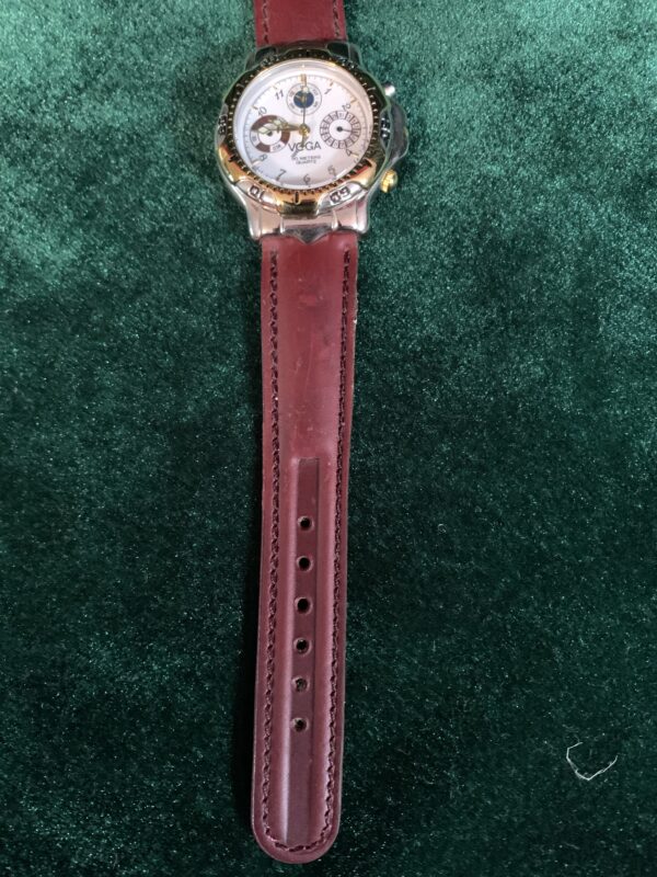RELOJ; «VOGA» HOMBRE NUEVO CON DIAL GIRATORIO CHAPADO EN ORO - Imagen 9