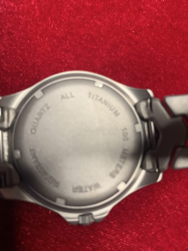 RELOJ; «THERMIDOR» HOMBRE TITANIO CON DOBLE CIERRE DE SEGURIDAD ROJO - Imagen 7