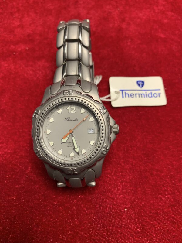 RELOJ; «THERMIDOR» HOMBRE TITANIO CON DOBLE CIERRE DE SEGURIDAD GRIS - Imagen 4