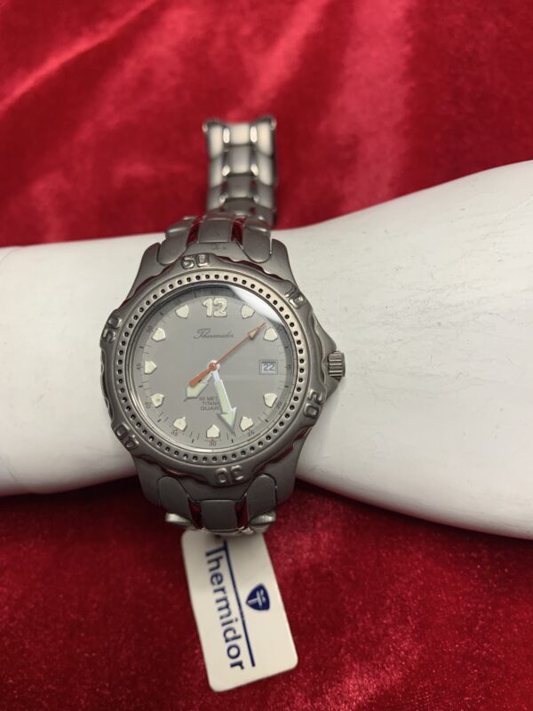 RELOJ; «THERMIDOR» HOMBRE TITANIO CON DOBLE CIERRE DE SEGURIDAD GRIS - Imagen 9