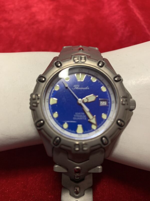RELOJ; «THERMIDOR» HOMBRE TITANIO CON DOBLE CIERRE DE SEGURIDAD AZUL - Imagen 8