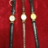 RELOJ; «TAHER-THERMIDOR» MUJER CHAPADO EN ORO Y  PULSERA DE CUERO - Imagen 2
