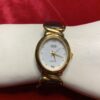 RELOJ; «TAHER-THERMIDOR» MUJER CHAPADO EN ORO Y  PULSERA DE CUERO - Imagen 16